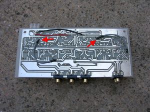 Modified active crossover PCB